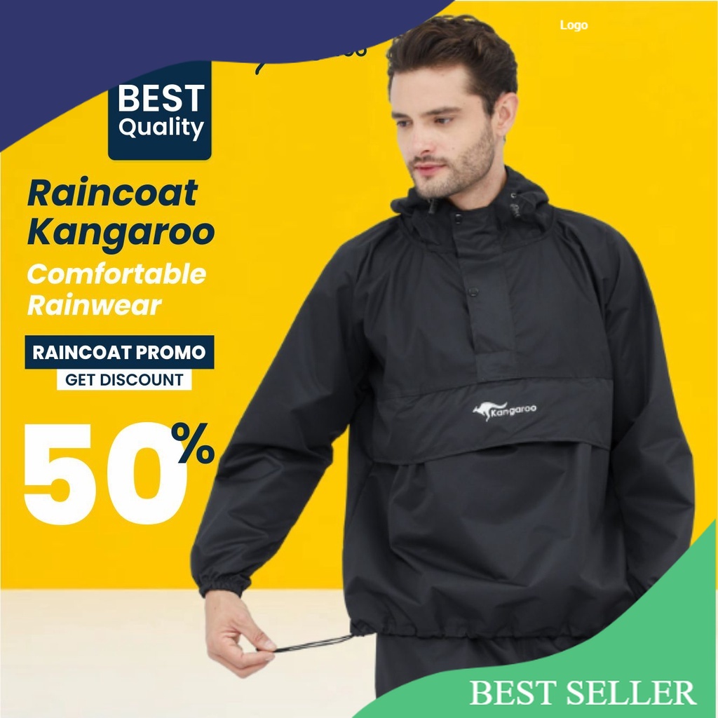 KANGAROO RAINCOAT jas hujan kangguru jas hujan pria tebal jas hujan pria jas hujan wanita jas hujan 
