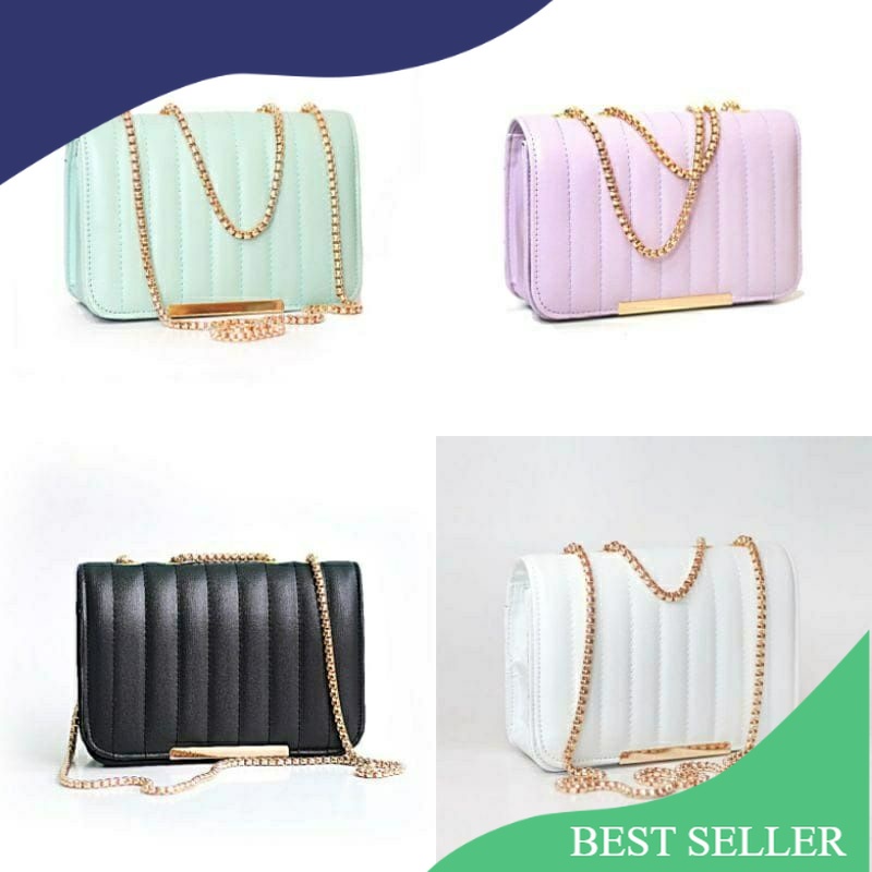 TAS BORDIR RANTAI MINI/TAS SELEMPANG WANITA/TAS TALI RANTAI/Rapat