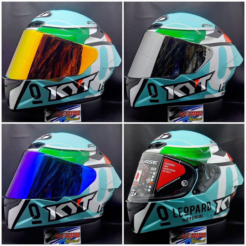 Helm KYT TT COURSE DALLA PORTA leopard full face ttc
