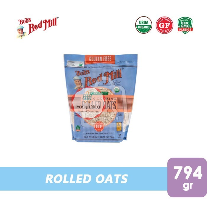 

Rolled Oat QUICK COOK Gluten Free Old Fashioned Bobs Red Mill (794 gr) - FasyAnita Mart Denpasar
