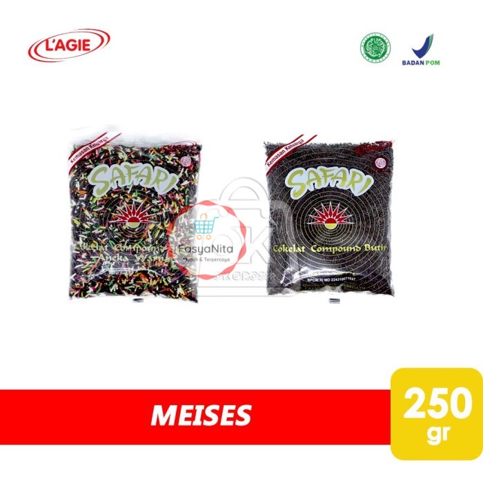 

Meses Coklat Safari Meises Cokelat Butir (250 gr) - Mix Warna - FasyAnita Mart Denpasar