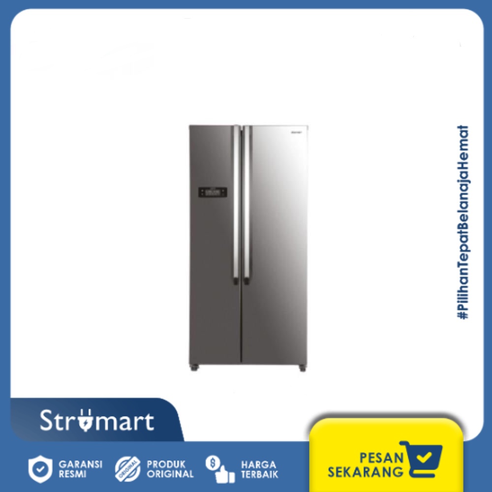KULKAS SIDE BY SIDE SHARP 524 LITER SJ-IS60M-SL