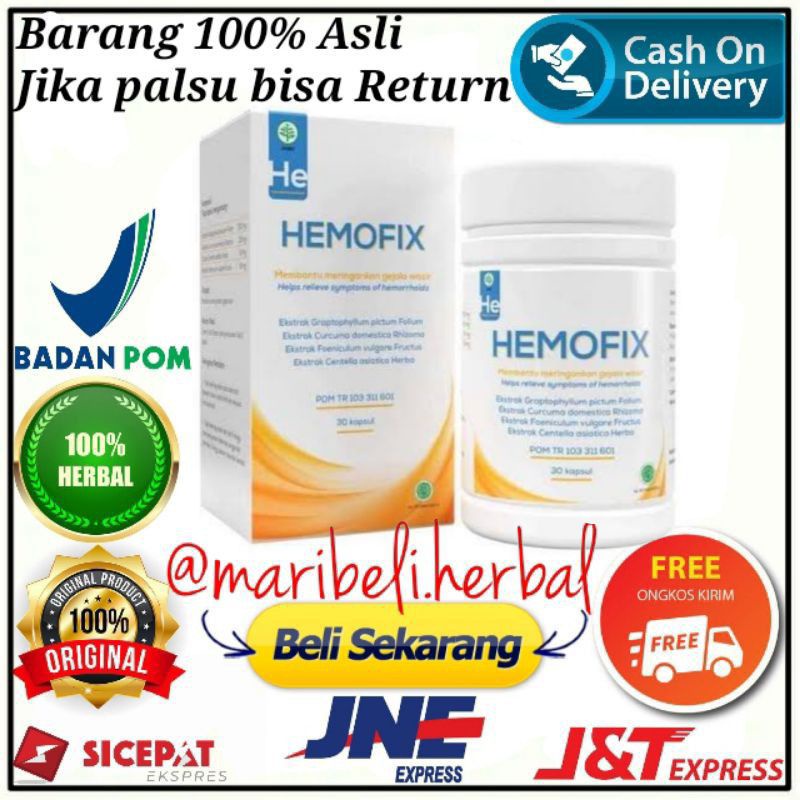 HEMOFIK ASLI HEMOFIX OBAT WASIR ORIGINAL HEMOFIX ASLI OBAT WASIR AMBEIEN HERBAL TERBAIK