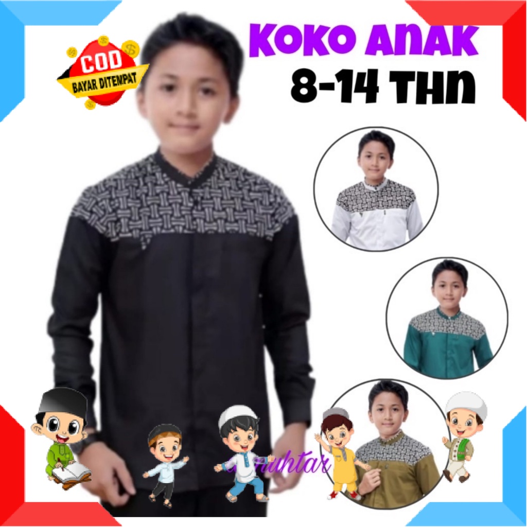 SAYANG ANAK BAJU MUSLIM ANAK PRIA LAKI" LANANG PUTRA MOTIF POLOS WARNA / koko kurta anak Fashion Mus