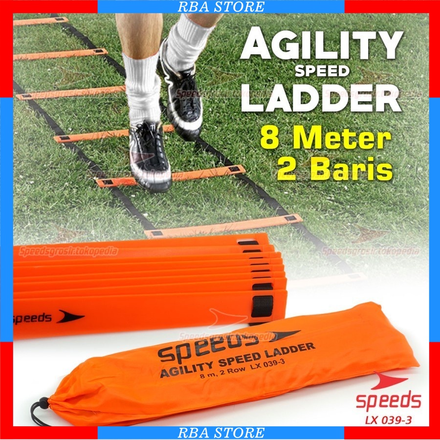 PROMO TERMURAH AGILITY LADDER TANGGA SP LADDER SPEEDS 8 METER LADDER DRILLS TRAINING