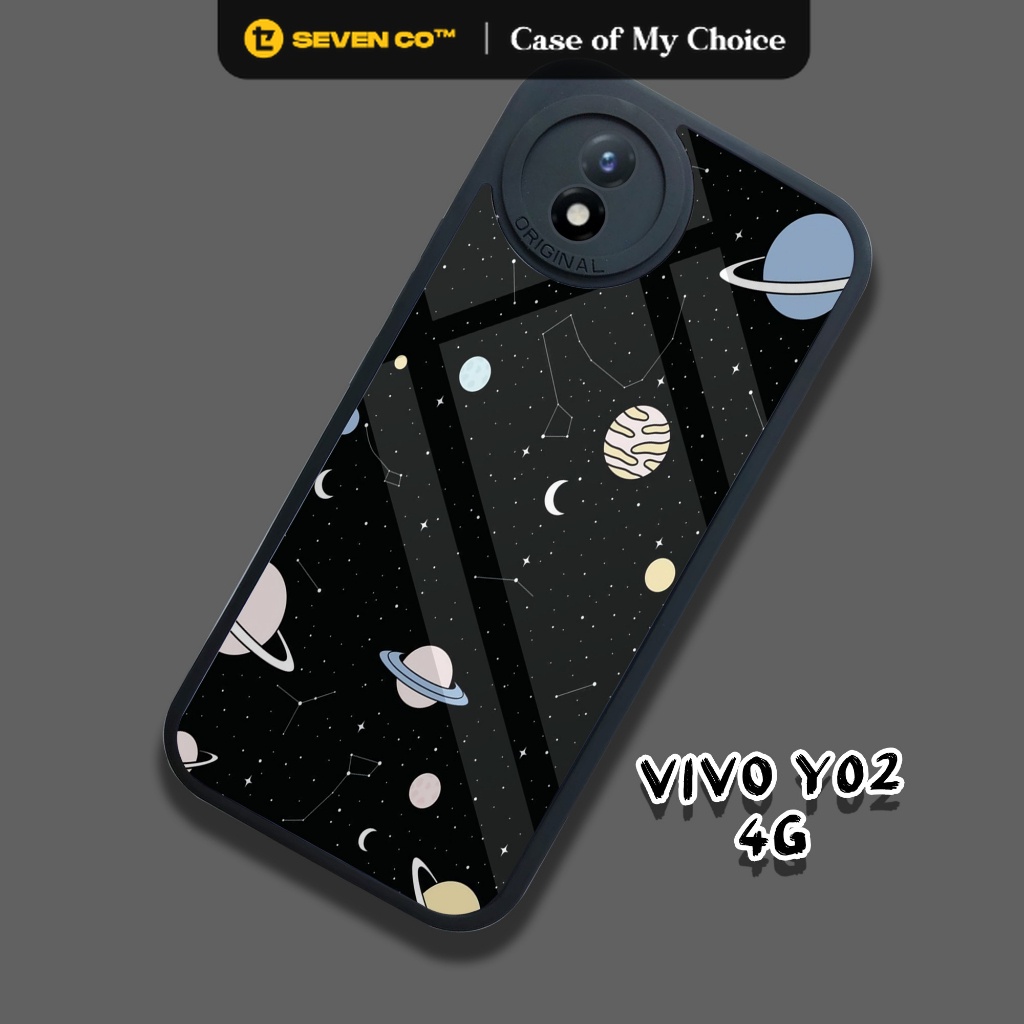 CASE VIVO Y02 -  Casing VIVO Y02 Terbaru SEVEN CASE [ Planet ] Silikon Hp OPPO VIVO Y02  - Case Hp -