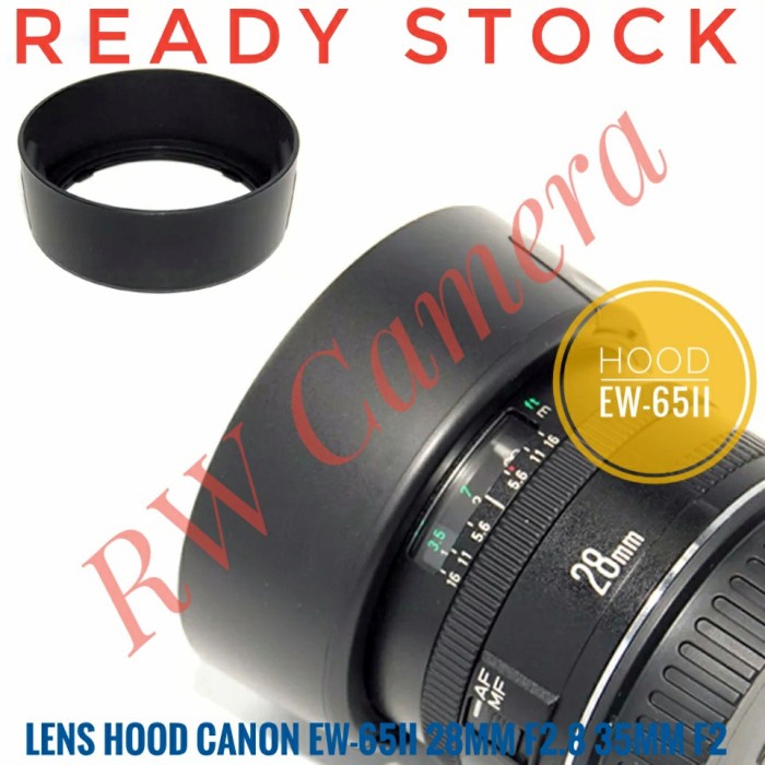 Lens Hood Canon EW-65II EW65ii 28mm F2.8 35mm F2 EF 35 mm 28 mm F 2.8
