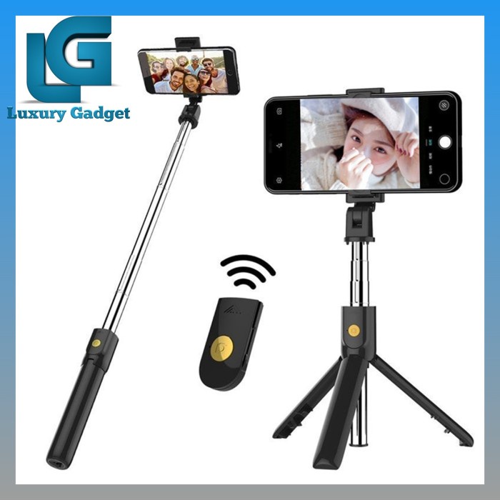 TONGSIS TRIPOD HP TERBAIK PANJANG BERDIRI + TOMSIS BLUETOOTH MINI 3IN1