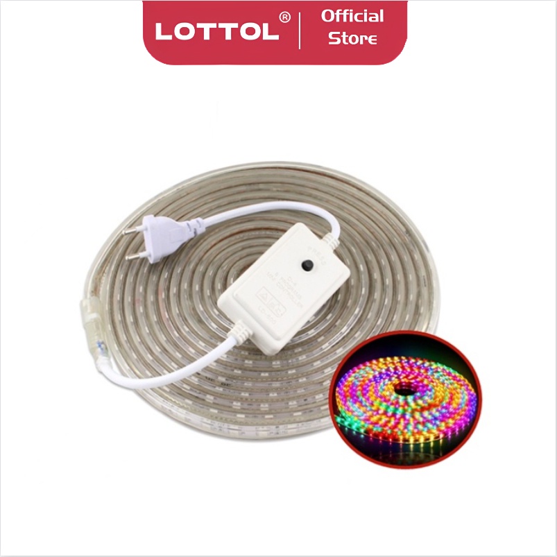  LOTTOL  Lampu LED Strip  SELANG 2835 10M 220V OUTDOOR RGB