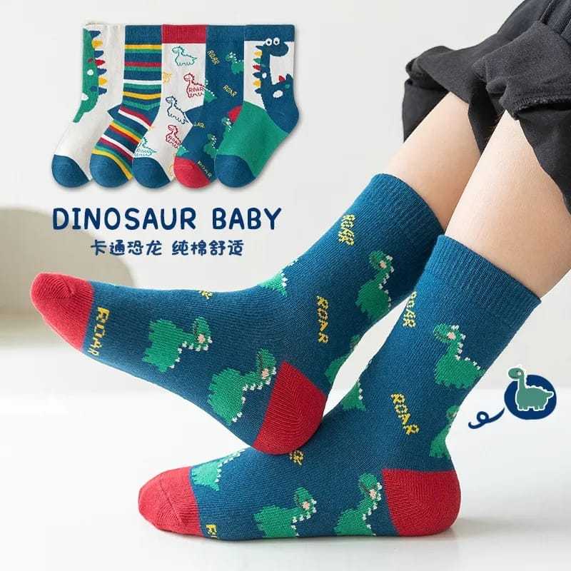 Kaos Kaki Anak Dino 1 Set Isi 5 Pasang axelin