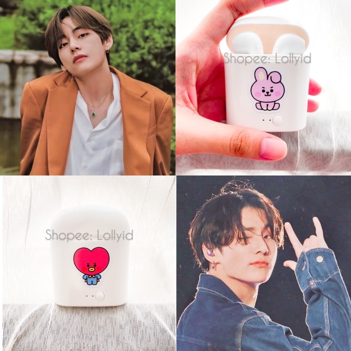 Headset Bluetooth earphone bt21 earphone bts headphone jungkook army - Chimmy terkecil original supe