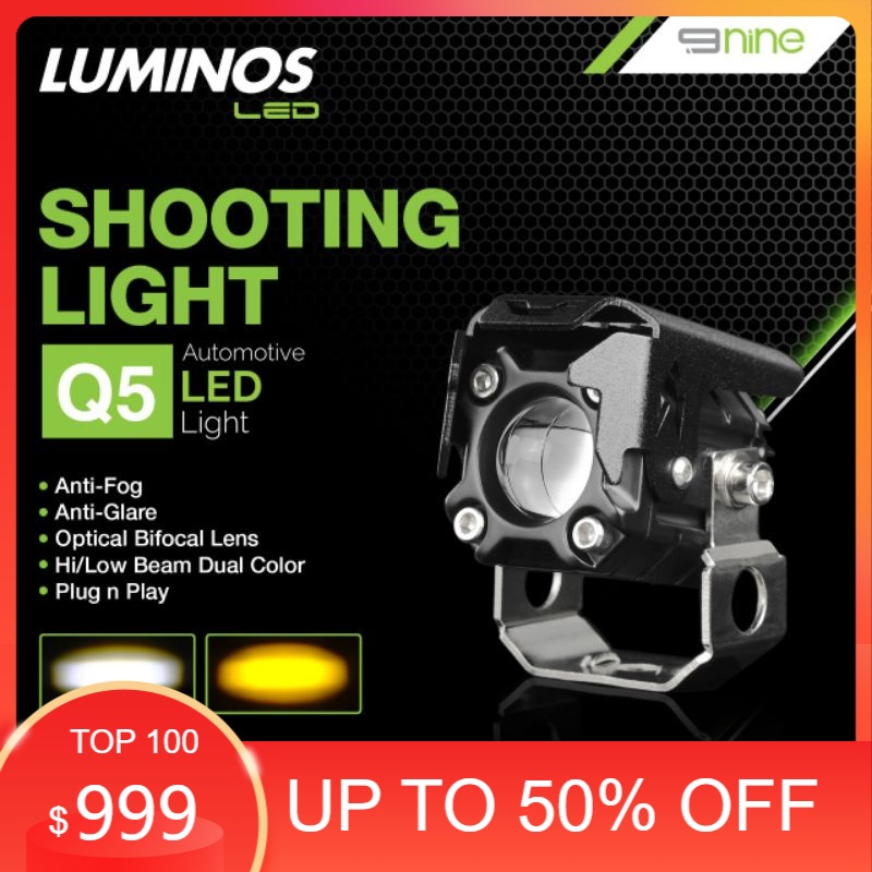 LUMINOS Q5 LED SHOOTING LIGHT - LAMPU SOROT 2 WARNA  PUTIH/KUNING