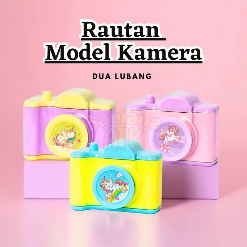 

Rautan Kamera Unicorn 2 Lubang / Serutan Import / Sharpener