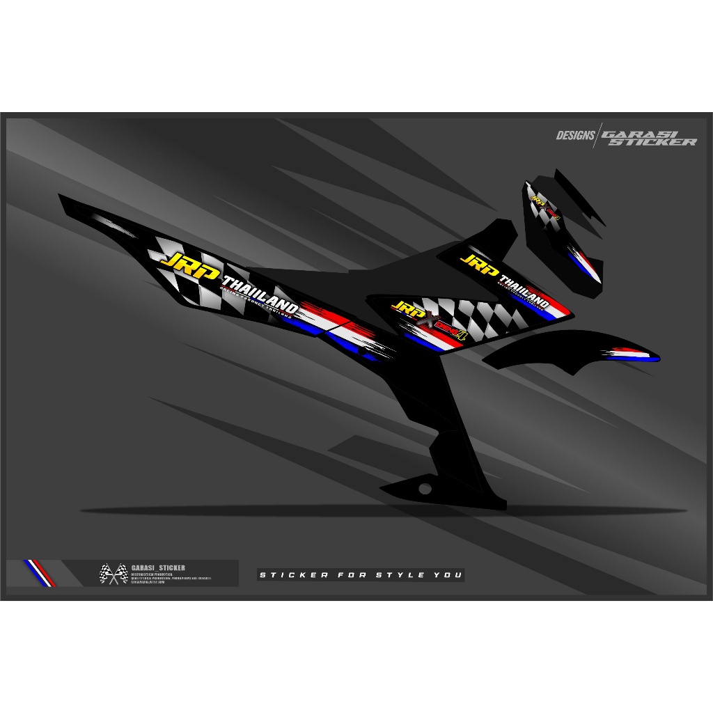 Striping/Stiker All Satria FU 150 Facelift,Injeksi,Barong,Type S JRP Racing Product Thailand