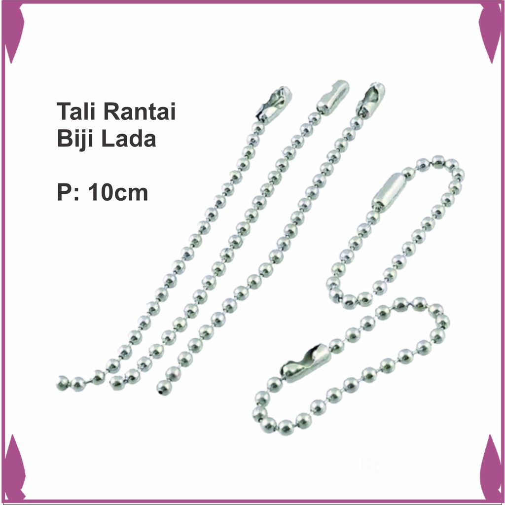

Ready RANTAI TALI HANG TAG TALI LABEL RANTAI BIJI LADA