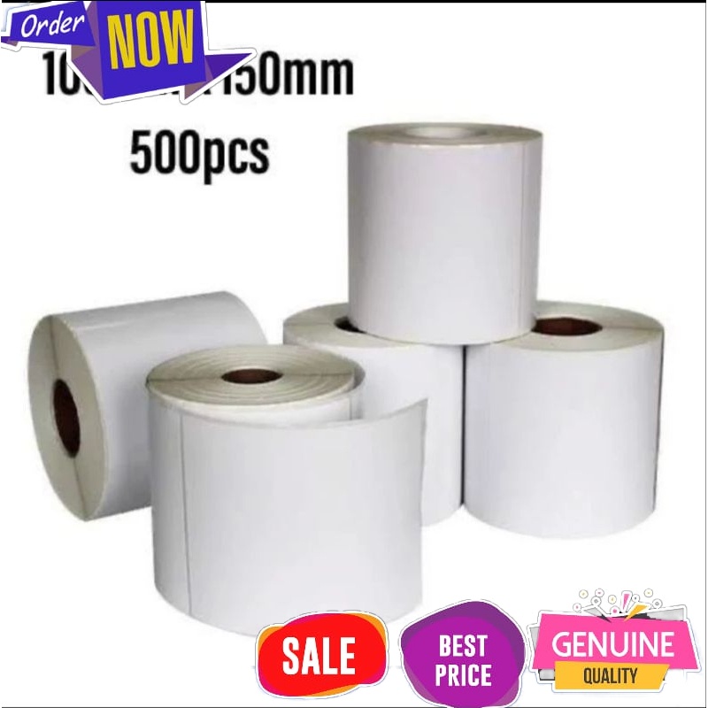 

Label Stiker Thermal 100x150 Kertas Resi Online Shop Marketplace Ukuran A6 100mmX150mm