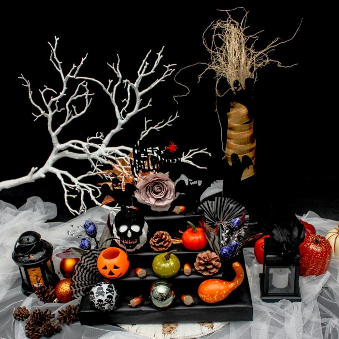 

dekorasi hiasan meja hampers halloween party decoration 9
