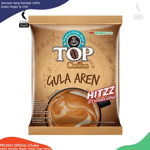 

[BISA COD] DS Top Kopi SUSU GULA AREN Coffee Instant 3 in 1 Top Coffee Gula Aren 22 gr Promo Murah (1 sachet)