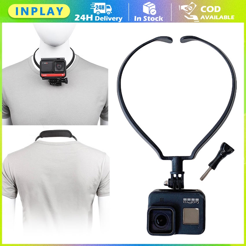 Neck Holder Mount Kalung Leher Untuk Gopro Akaso Bpro Dll / Neck Holder Lanyard Strap Kalung Leher U