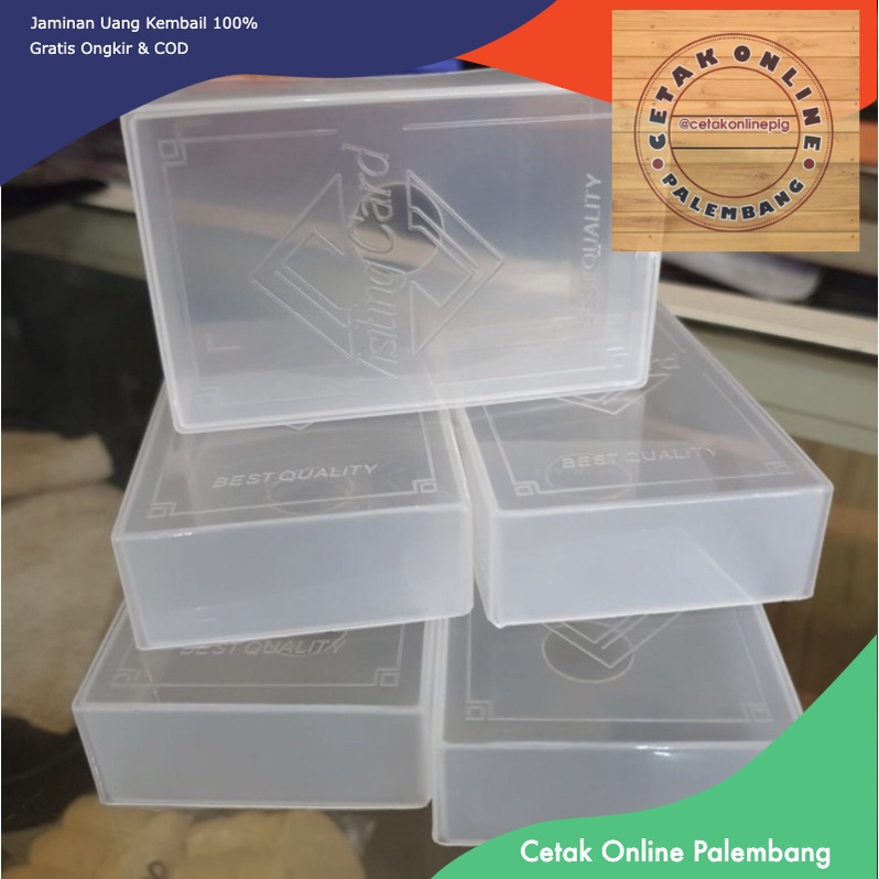 READY STOK Kotak Kartu Nama Plastik WARNA PUTIH