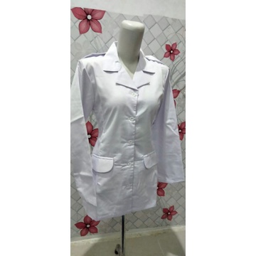 Baju Atasan Warna Putih Seragam ASN Formal Wanita Premium Tebal Model Slimfit