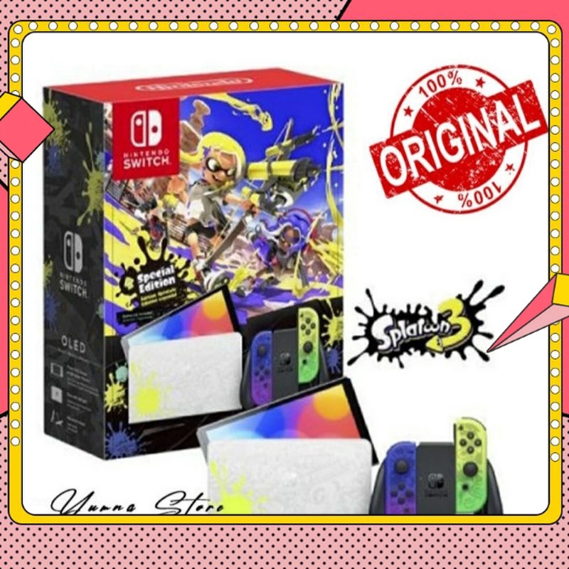 Nintendo Switch Oled Console Splatoon 3 Limited Edition