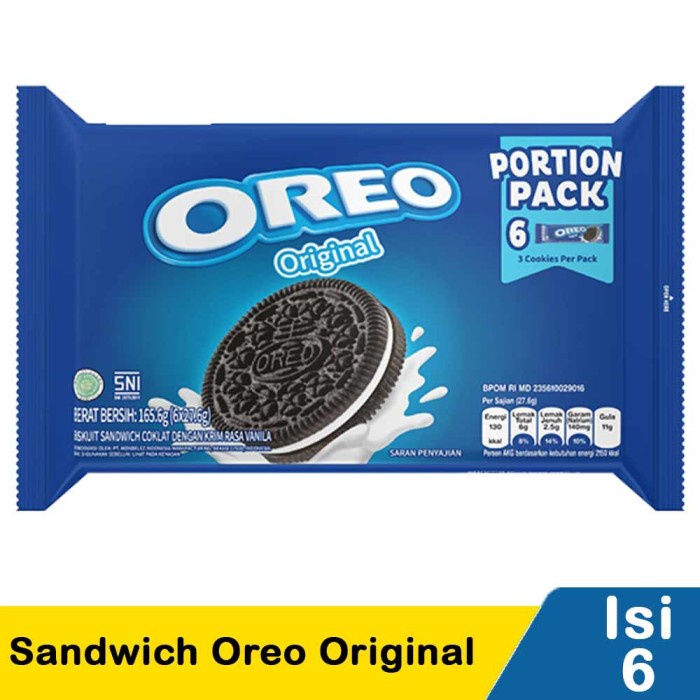 

OREO Biskuit Sandwich Vanilla 6 x 27,6 g