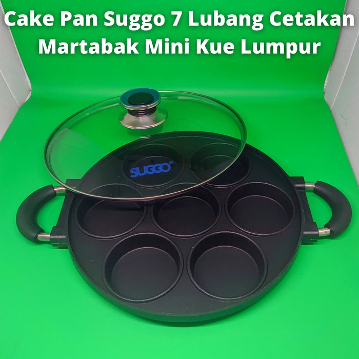 Cake Pan Suggo 7 Lubang Cetakan Martabak Mini Kue Lumpur