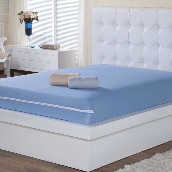 Terlaris ✨-sarung kasur busa resleting tanpa sarbagul - 90×200×20