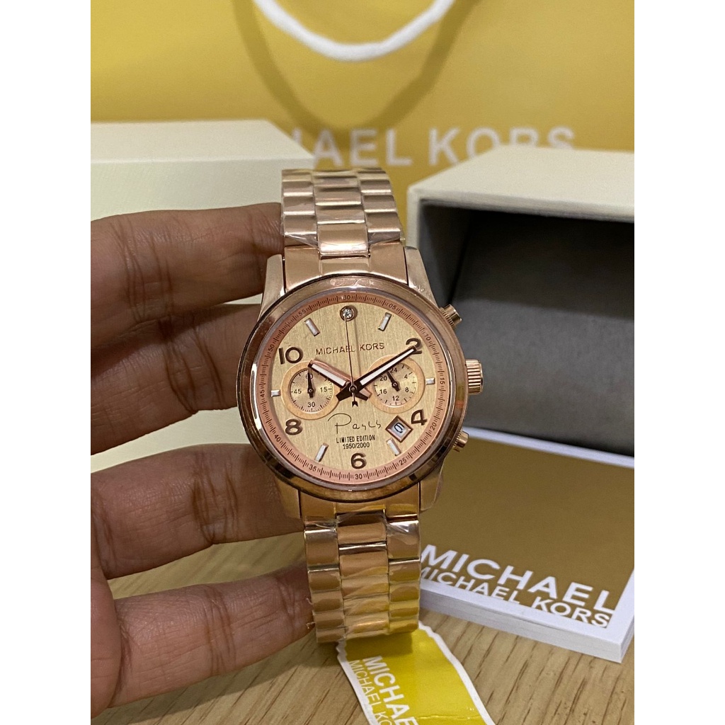 【COD】 MK5716 LIMITED SPECIAL EDITION Paris Chronograph Rosegold