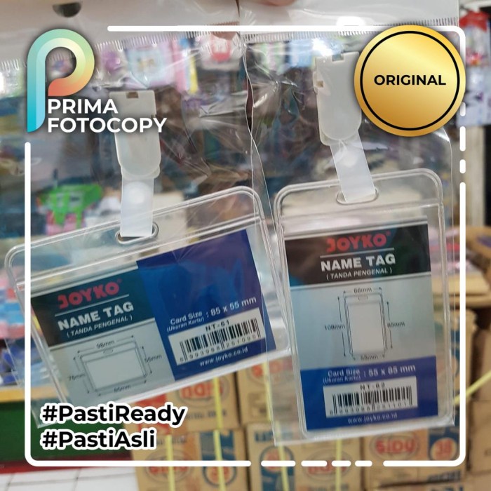 

Name Tag Bening Dengan Gantungan ID Card Clear Holder | Kantor Kuliah