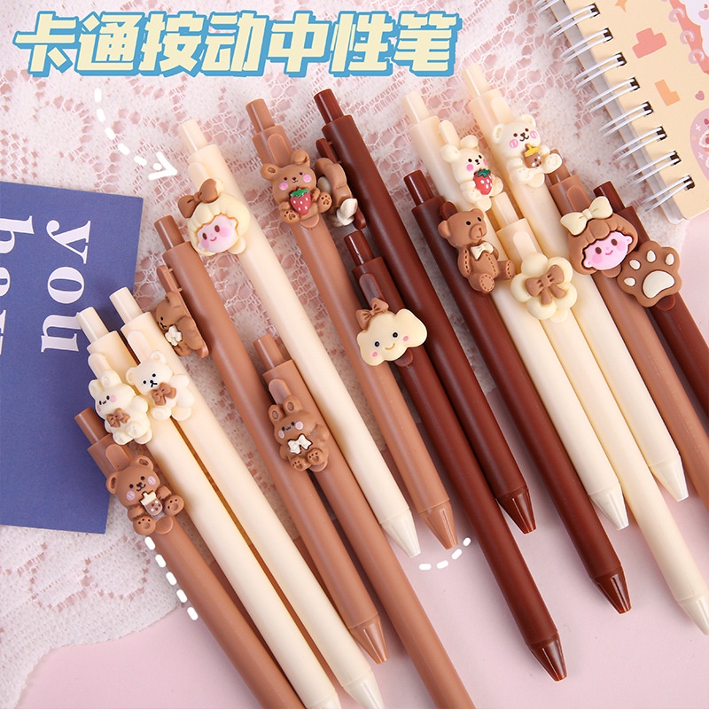 

4A. Pulpen Karakter Beruang Pena Sekolah Lucu Pen Korea