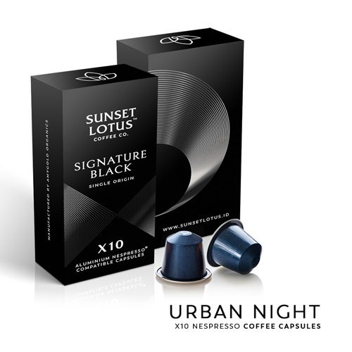 

Nespresso Signature Black by Sunset Lotus - Coffee Capsule Kopi Kapsul - Urban Night