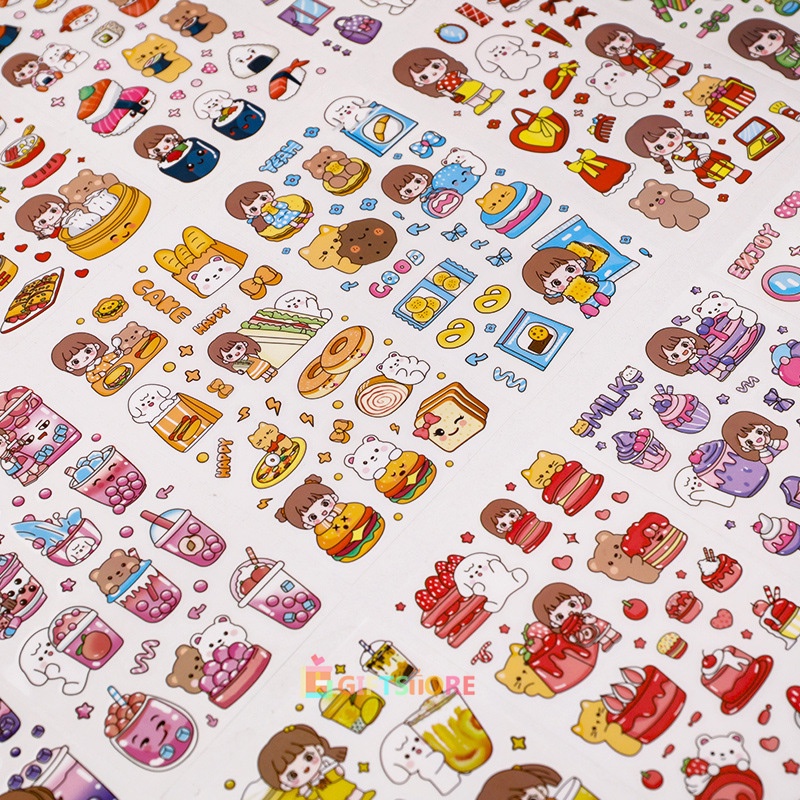 

COD✨6 PCS Kartun Gadis Lucu Stiker Tahan Air kreatif Stiker dekoratif diy Stiker Kartu Album Cocok untuk Dekorasi Scrapbook Materi Buku Pegangan-GS