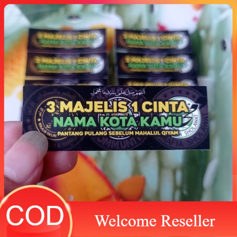 

(Minimal Order 10 pcs) Stiker 3 Majelis 1 Cinta Syekhermania, Zahir Mania, Mafia Sholawat JDM