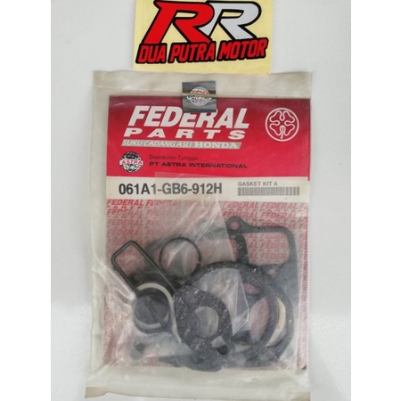 gasket perpak paking top set topset blok block seher piston seal klep original ori honda astrea 800 