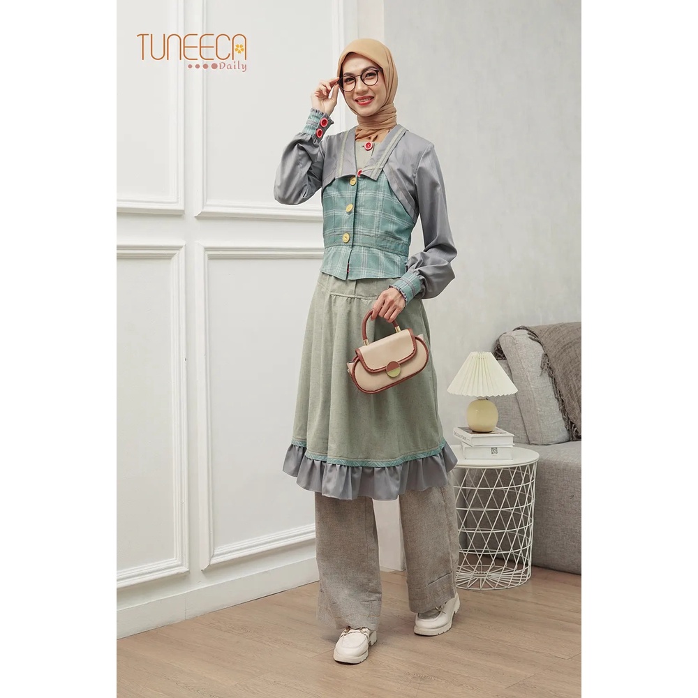 TUNEECA DAILY SHORT DRESS Candace / Gamis Mewah Kekinian