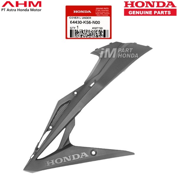 MURAH Cover L Under kiri SONIC 150 R  64430-K56-N00 64430K56N00 JAMINAN 100% ORI AHM HONDA *~