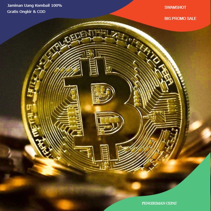 Coin Koin Fisik Crypto Seni Doge Ethereum Shiba Ripple Bitcoin Binance - Bitcoin