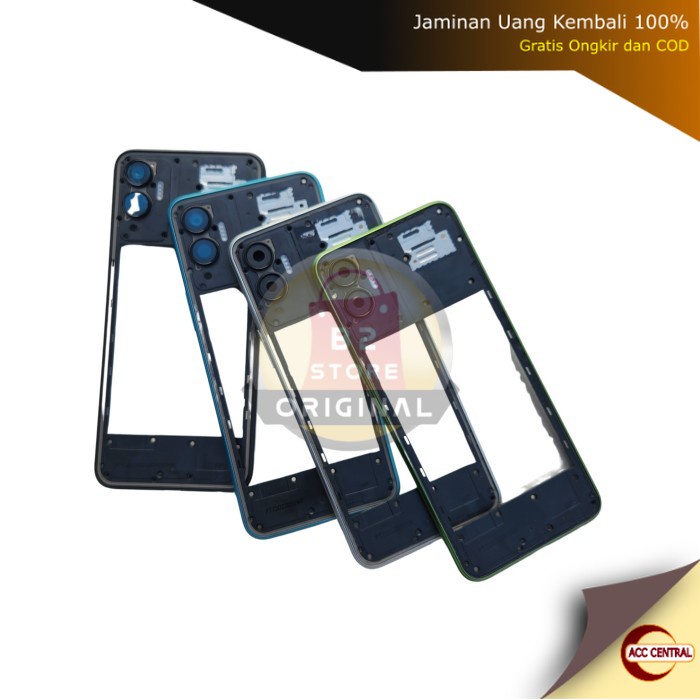 Tulang Tengah Bezel Infinix Hot 12 X6817 ( Rangka Tutup Mesin )