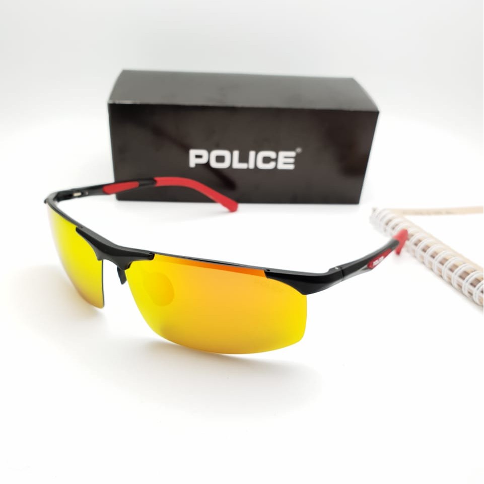 Paling Murah Sunglass  Kacamata sepeda gowes jogging running Police A1910 Lensa Polarized Termurah N