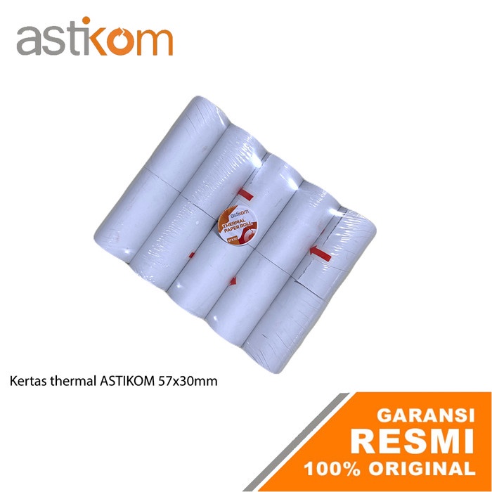 

Kertas Roll Kasir Thermal ASTIKOM 57X30mm Kertas Thermal Receipt 1 Pack