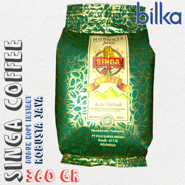 

SINGA Robusta Java Kopi Bubuk All Gramasi