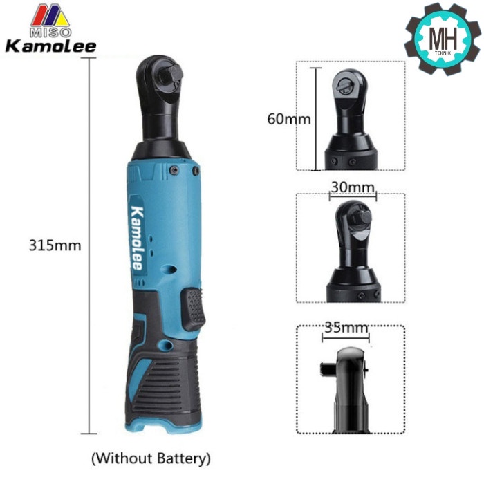 KAMOLEE CORDLESS RATCHET WRENCH 18 Volt - Varian Volt - 16 Volt