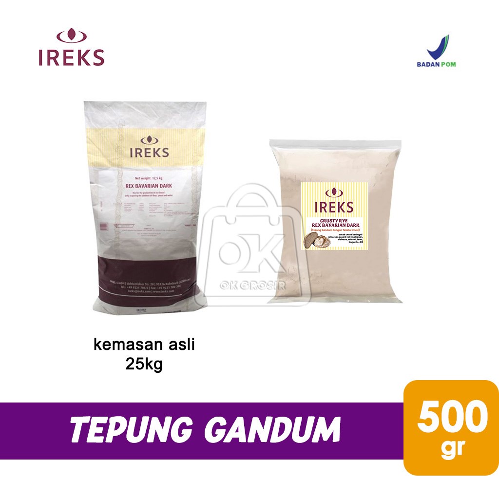 

Tepung Gandum Crusty Rye IREKS Rex Bavarian Dark (500 gr)