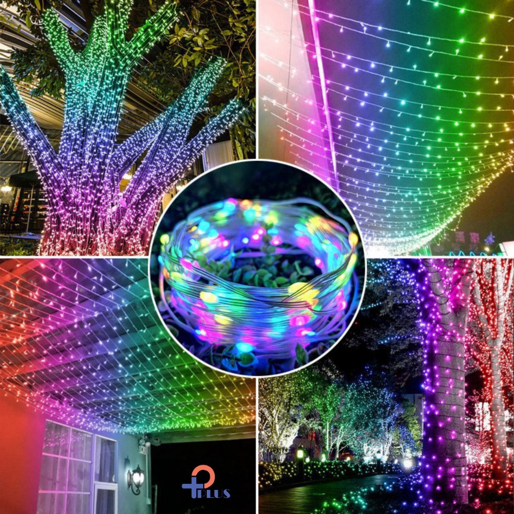 [ Pplus } Lampu Led Strip Running RGB  10m &amp; 5m Smart App Bluetooth + Remote colokan USB / Lampu Natal smart App Warna warni