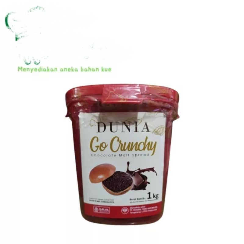 

COD dunia go crunchy selai coklat topping donat