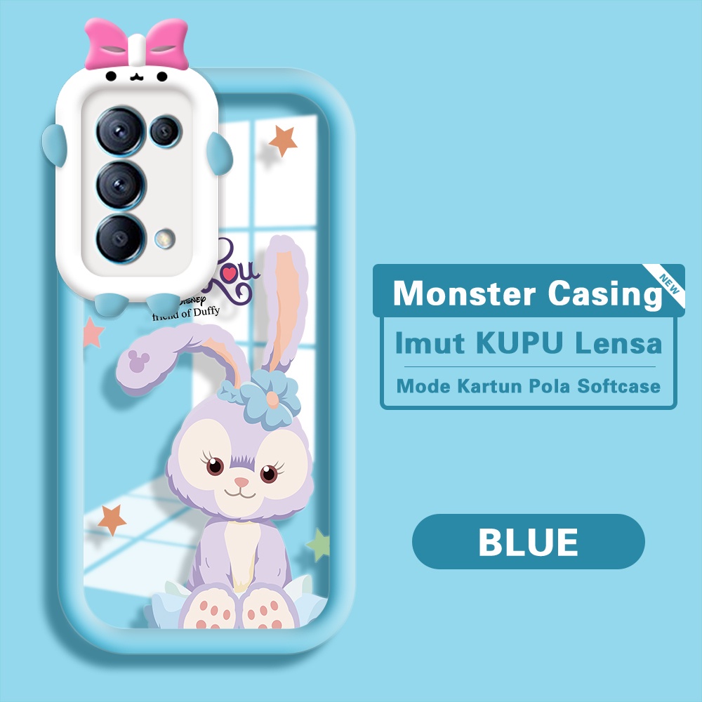 Untuk OPPO Reno 5 4G 5G Phone Case Handphone Softcase Kesing Tahan Guncangan Imut Multi-Colored Stel