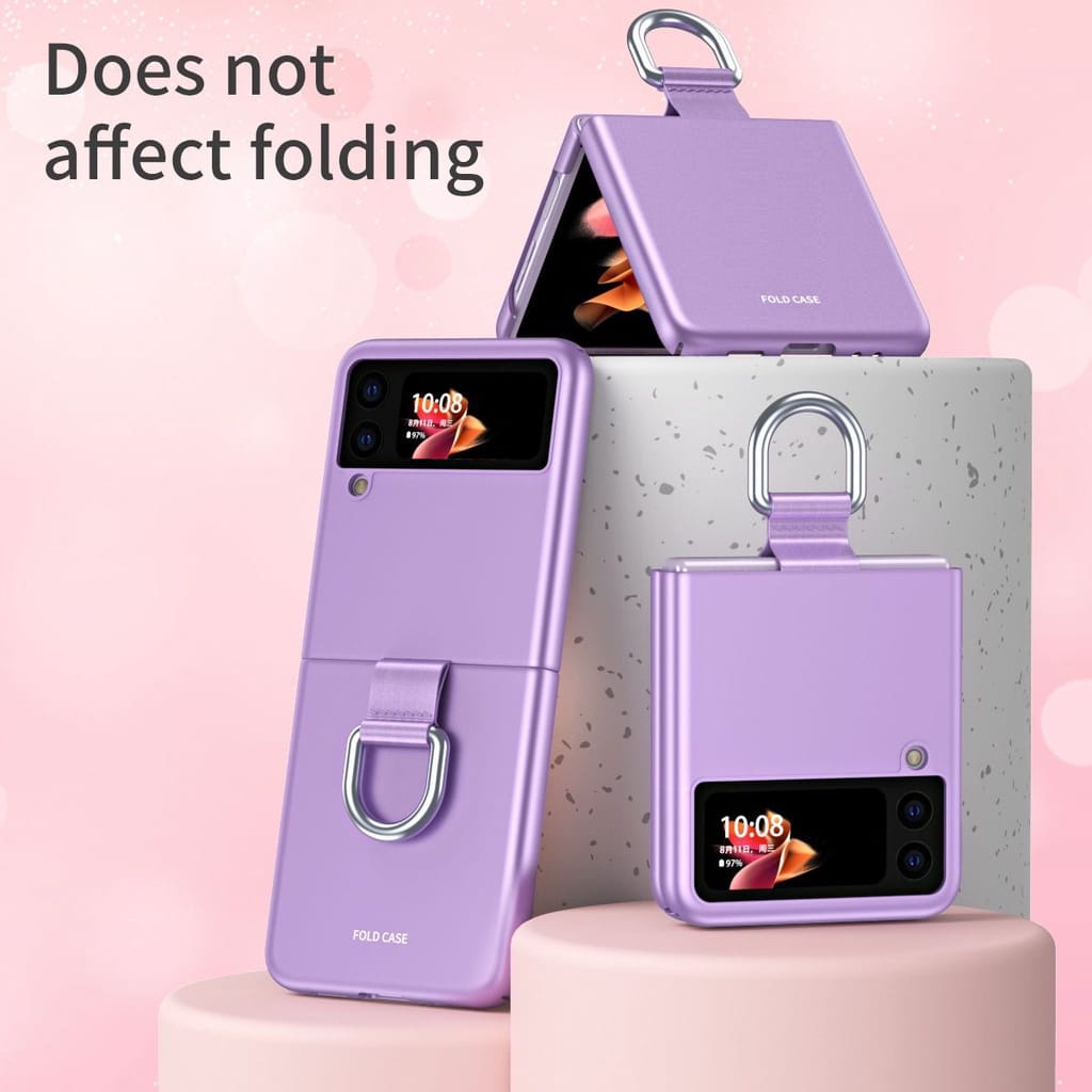 CASE HP/HARD CASE MATTE + RING SAMSUNG GALAXY Z Flip 6 5G FLIP 5 FLIP 4 Z FLIP 3 5G  CASE RING HOLDE