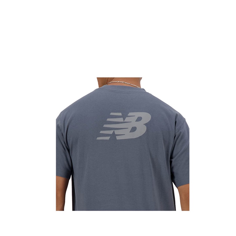 New Balance Logo Relaxed Men's T-Shirt - Grey